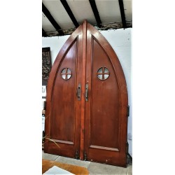 Pair Old Church Doors 1